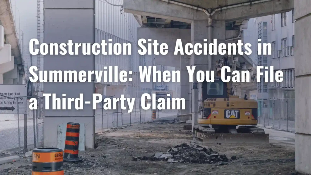 Construction Site Accidents in Summerville_ When You Can File a Third-Party Claim Image