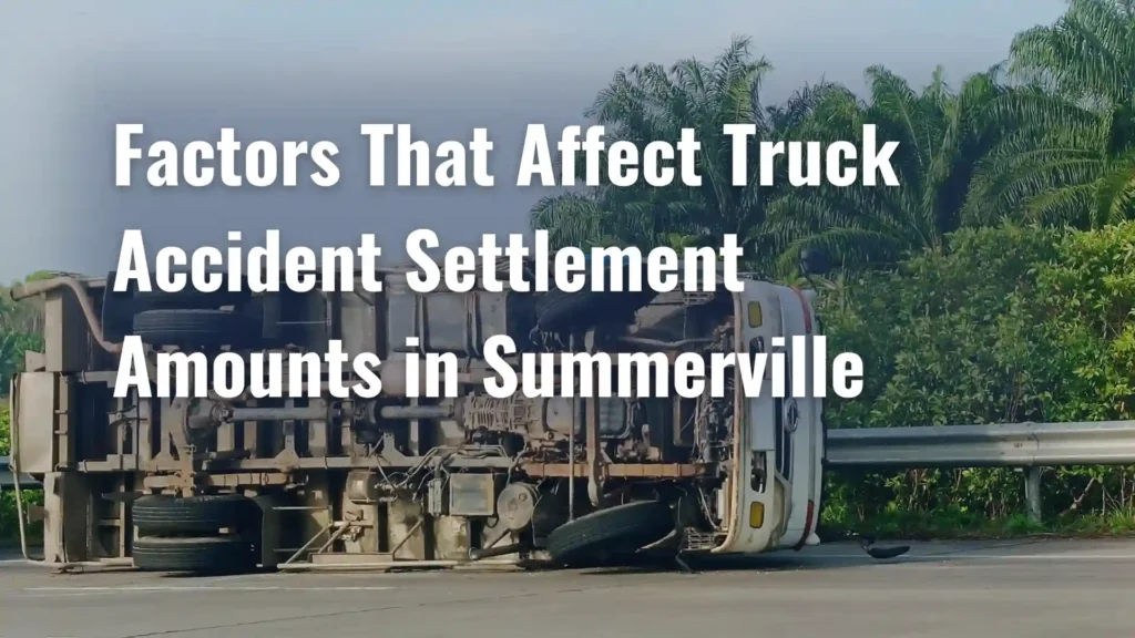 Factors That Affect Truck Accident Settlement Amounts in Summerville Image